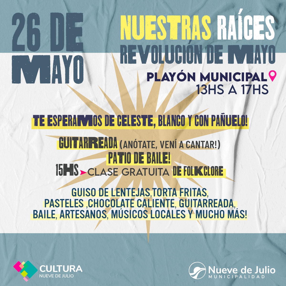 SE REALIZARÁ EL DOMINGO 26 EL ENCUENTRO “NUESTRAS RAÍCES”